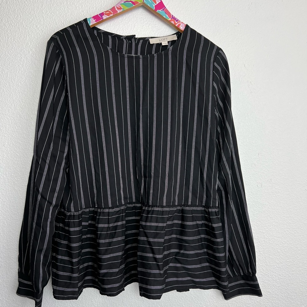 Loft Blouse black and white